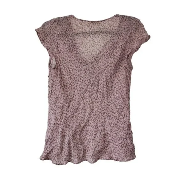 Marks & Spencer Vintage Y2K Babydoll Sheer Ruffle Fairycore Top M - Picture 2 of 7